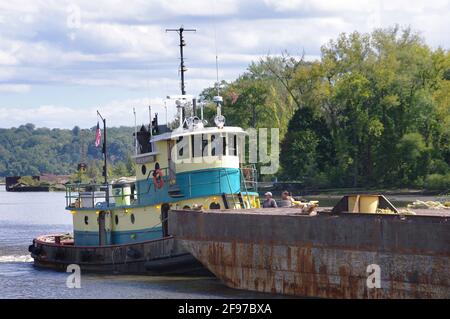 Szenen entlang des Hudson River in und um Kingston , New York.USA Stockfoto
