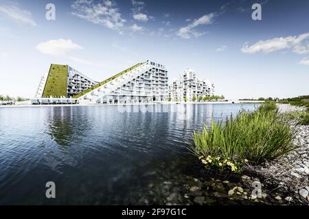 8 Haus in Kopenhagen vom Architekten Bjarke Ingels Group, Dänemark Stockfoto