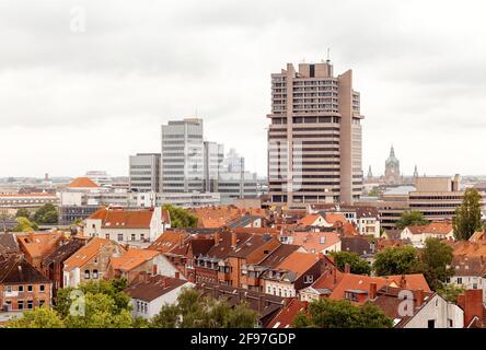 Hannover von oben, Hauptstadt von Niedersachsen, Deutschland, Europa Stockfoto