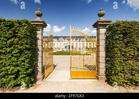 Goldenes Tor im Herrenhauser Garten in Hannover, Niedersachsen, Deutschland, Europa Stockfoto