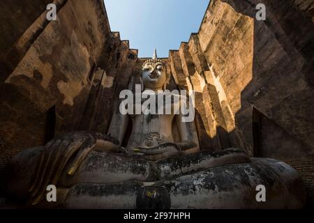 Thailand, Sukothai, Wat Si Chum Tempel Stockfoto