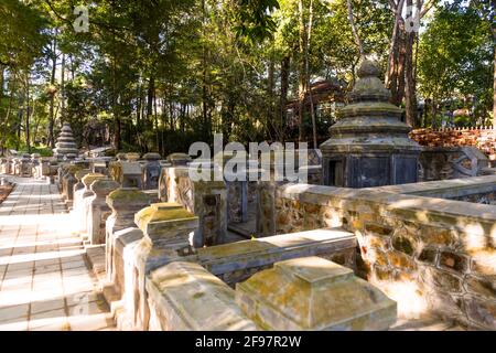 Vietnam, Hue, Chua Tu Hieu Pagode Stockfoto