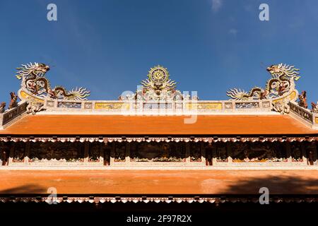 Vietnam, Hue, Chua Tu Hieu Pagode Stockfoto