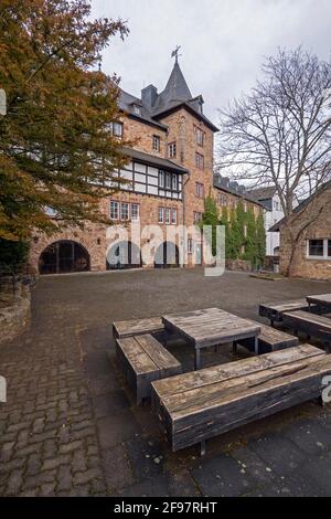 Schloss in Blankenheim, Ahrtal, Eifel, Nordrhein-Westfalen, NRW, Deutschland Stockfoto