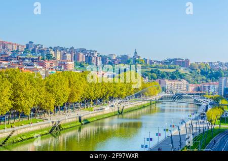 Luftaufnahme von Bilbao, Spanien Stockfoto