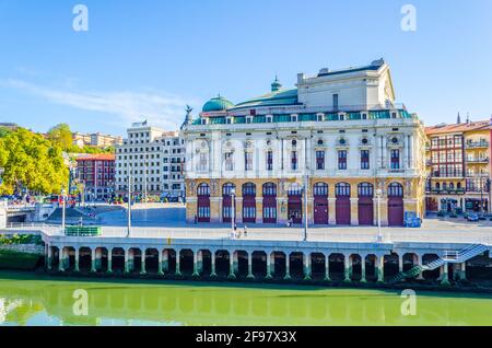 Arriaga Theater in der spanischen Stadt Bilbao Stockfoto