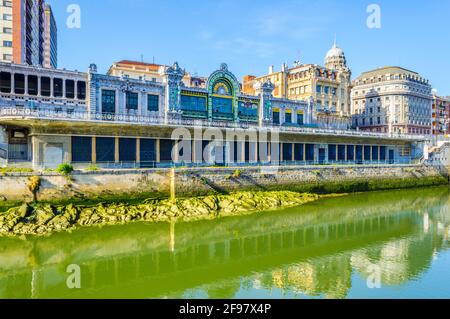 Bahnhof Abando Indalecio Prieto in Bilbao, Spanien Stockfoto