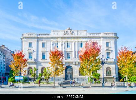 Banco Espana in Santander, Spanien Stockfoto