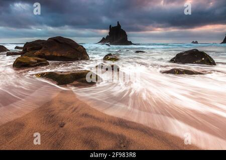 Teneriffa Küste - toller Strand auf Teneriffa Insel Stockfoto