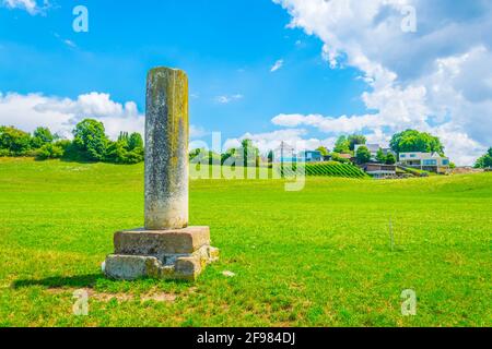 Alte Ruinen von Augusta Raurica bei Basel, Schweiz Stockfoto