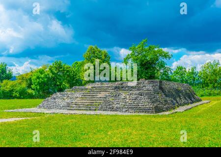 Alte Ruinen von Augusta Raurica bei Basel, Schweiz Stockfoto