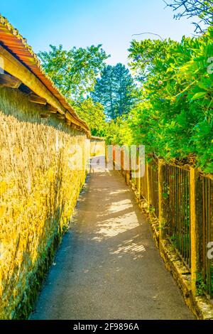 Befestigungsanlage um die Altstadt von Murten, Schweiz Stockfoto