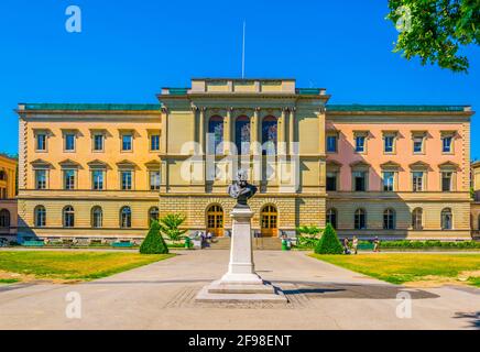 Gebäude der Universität Genf in der Schweiz Stockfoto