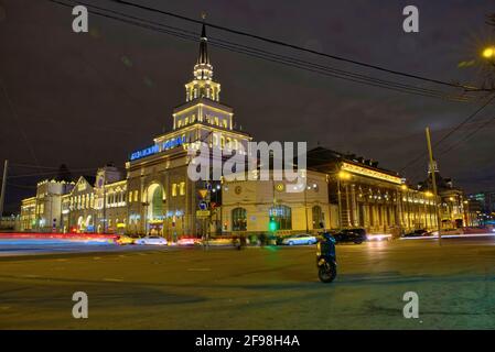 Kasansky Bahnhof nahm @Moskau, Russland Stockfoto