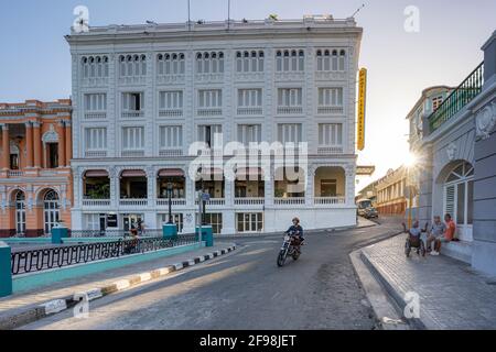 Hotel Casa Granda im Parque Céspedes in Santiago de Cuba, Kuba Stockfoto