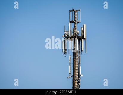 Hagen, Nordrhein-Westfalen, Deutschland - Zellturm auf dem Land. Stockfoto