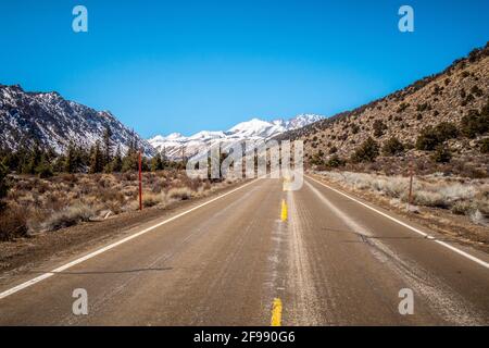 Panoramastraße durch die Berge der Sierra Nevada - Reise Fotografie Stockfoto