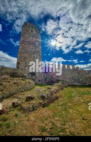 Rabati Castle ist eine beliebte Attraktion von Akhaltsikhe. Im Jahr 2012 wurde es rekonstruiert und verstärkt. Rabati Castle hat eine mächtige Festungsmauer, vier Stockfoto