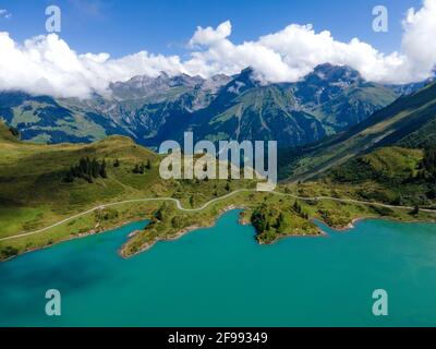 Erstaunliche Schweiz - Bergsee Truebsee - Reisefotografie Stockfoto
