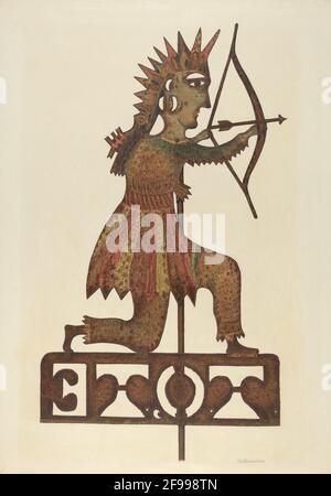 Indische Wetterfahne, 1935/1942. Stockfoto