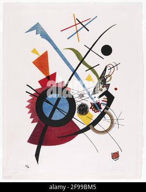 Violett, 1923, Kunst von Wassily Kandinsky Stockfoto