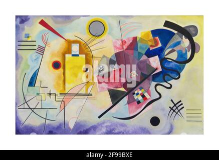 Kunst von Wassily Kandinsky – Jaune Rouge Bleu, 1925 Stockfoto