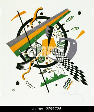 Kunst von Wassily Kandinsky – kleine Welten IV aus dem Portfolio Small Worlds 1922 Stockfoto