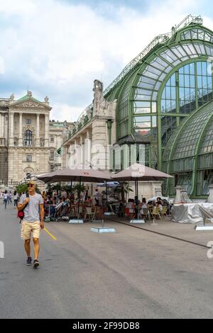 Palmenhaus im 1. Bezirk von Wien, Innere Stadt, Land Wien, Österreich Stockfoto