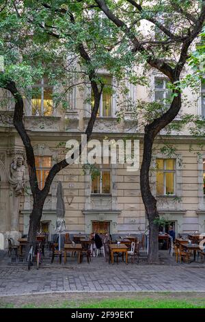 Statue des Hans Christian Andersen in Bratislava, Slowakei Stockfoto