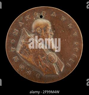 Paul III. (Alessandro Farnese, 1468-1549), Papst 1534 [Vorderseite], c. 1540. Stockfoto