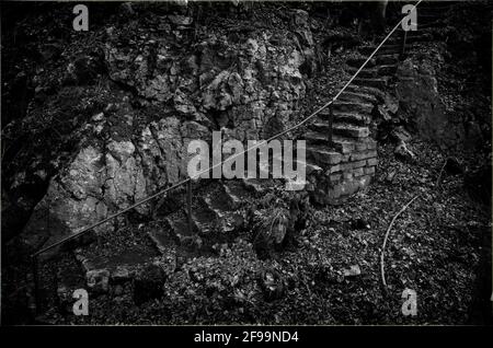 Ruine Günzelburg, auch Greifenburg, Gryffenburg und Denzelburg, Seißen, Blaubeuren, Blautal, Baden-Württemberg, Deutschland Stockfoto