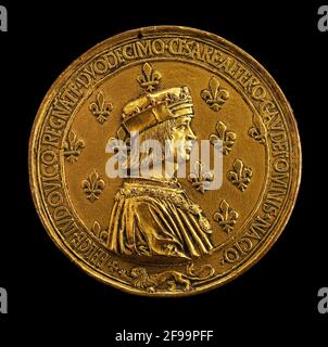 Ludwig XII., 1462-1515, König von Frankreich 1498 [Vorderseite], 1499/1500. Stockfoto