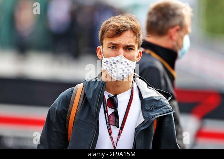 Imola, Italien. April 2021. Pierre Gasly (FRA) AlphaTauri. Großer Preis der Emilia Romagna, Samstag, 17. April 2021. Imola, Italien. Quelle: James Moy/Alamy Live News Stockfoto