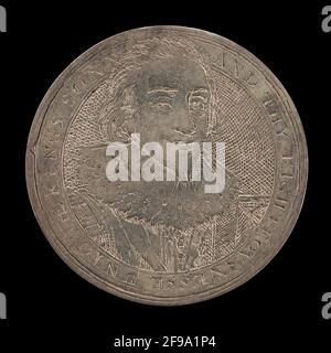 James I., 1566-1625, King of England 1603 [Vorderseite], c. 1625. Wahrscheinlich von Simon de Passe. Stockfoto