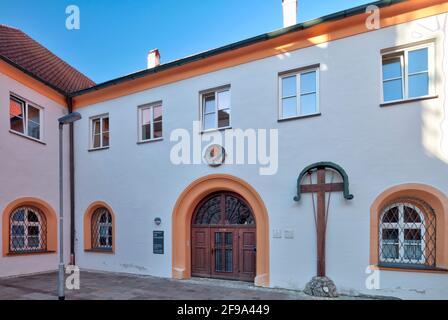 Kapuzinerkloster, ehemaliges Franziskanerkloster, Hausfassade, alt, historisch, Architektur, Ingolstadt, Bayern, Deutschland, Europa Stockfoto