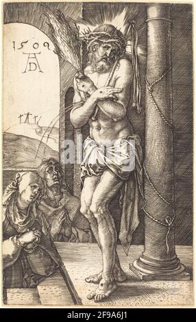 Der Mann der Schmerzen, der bei der Säule steht, 1509. Stockfoto