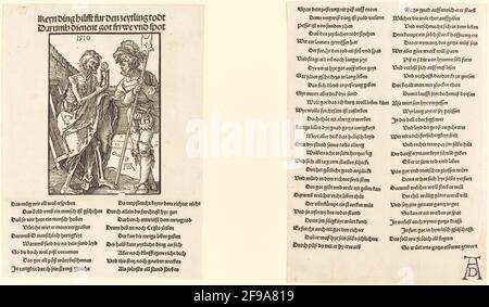 Tod und das Landskenett, 1510. Stockfoto