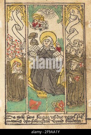 Saint Bridget, c. 1490. Stockfoto
