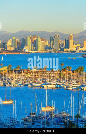 Skyline von Point Loma, San Diego, Kalifornien, USA Stockfoto