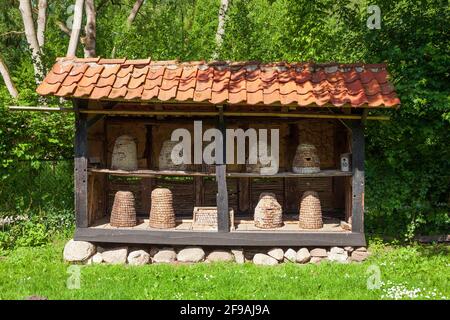 Museumshof Rahden, Freilichtmuseum, Rahden, Ostwestfalen-Lippe, Nordrhein-Westfalen, Deutschland, Europa Stockfoto