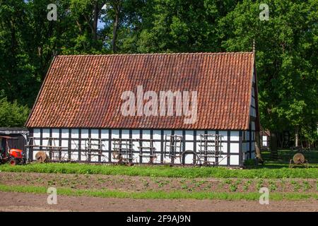 Museumshof Rahden, Freilichtmuseum, Rahden, Ostwestfalen-Lippe, Nordrhein-Westfalen, Deutschland, Europa Stockfoto