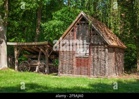 Museumshof Rahden, Freilichtmuseum, Rahden, Ostwestfalen-Lippe, Nordrhein-Westfalen, Deutschland, Europa Stockfoto