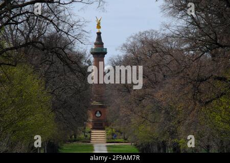 Siegesäule - Siegessäule - Schlacht von Fehrbellin - Stockfoto