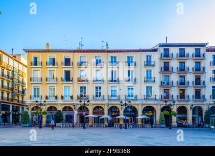 LOGRONO, SPANIEN, OKTOBER 27,2014: Blick auf die plaza del Mercado in der spanischen Stadt logrono Stockfoto