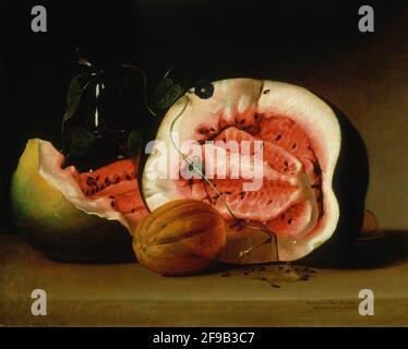 Melonen und Morgenglories, 1813. Stockfoto