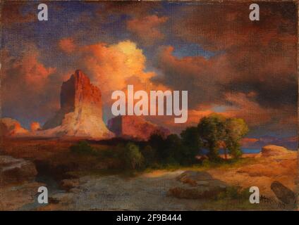 Sunset Cloud, Green River, Wyoming, 1917. Stockfoto