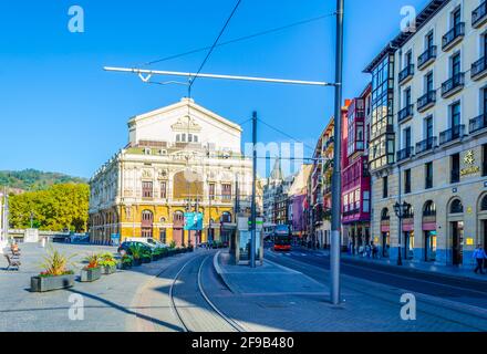 BILBAO, SPANIEN, OKTOBER 29,2014: Arriaga Theater in der spanischen Stadt Bilbao Stockfoto