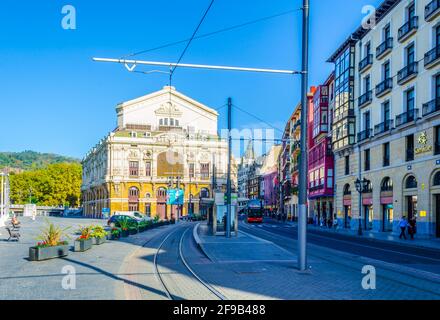 BILBAO, SPANIEN, OKTOBER 29,2014: Arriaga Theater in der spanischen Stadt Bilbao Stockfoto