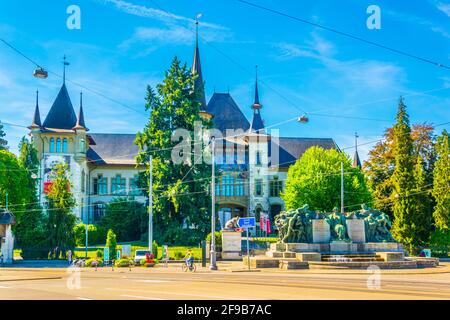 BERN, SCHWEIZ, 17. JULI 2017: Historisches Museum und Einstein-Museum in Bern, Schweiz Stockfoto