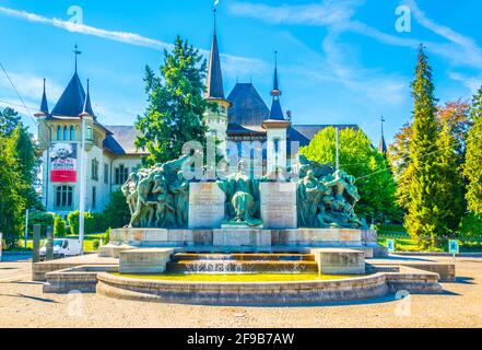 BERN, SCHWEIZ, 17. JULI 2017: Historisches Museum und Einstein-Museum in Bern, Schweiz Stockfoto